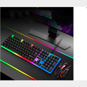 TF230 Rainbow Backlight Usb Ergonomic Gaming Keyboard and Mouse Set Best Trader | X4 KEYPADS MISSING