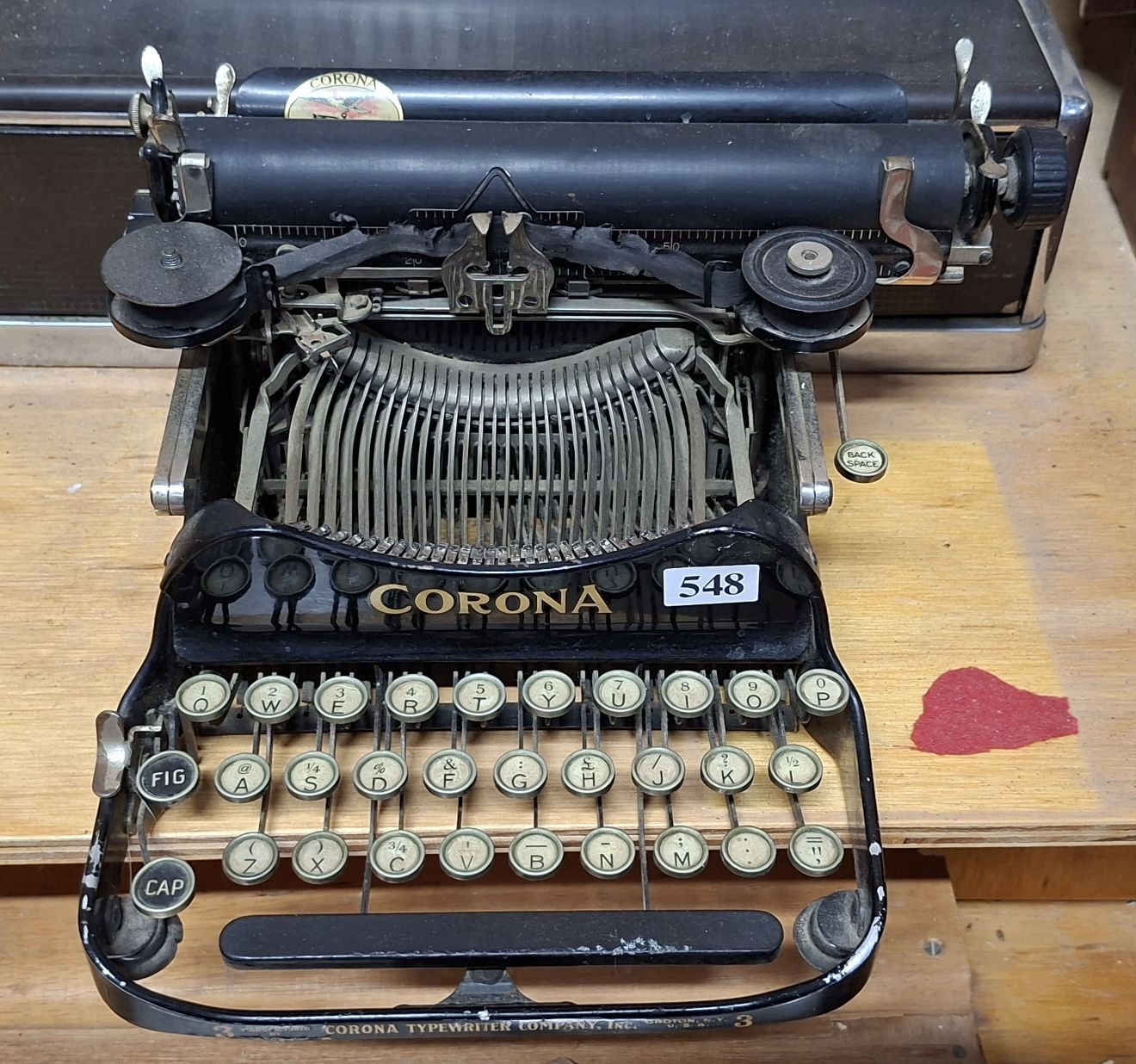 CORONA TRAVEL TYPEWRITER