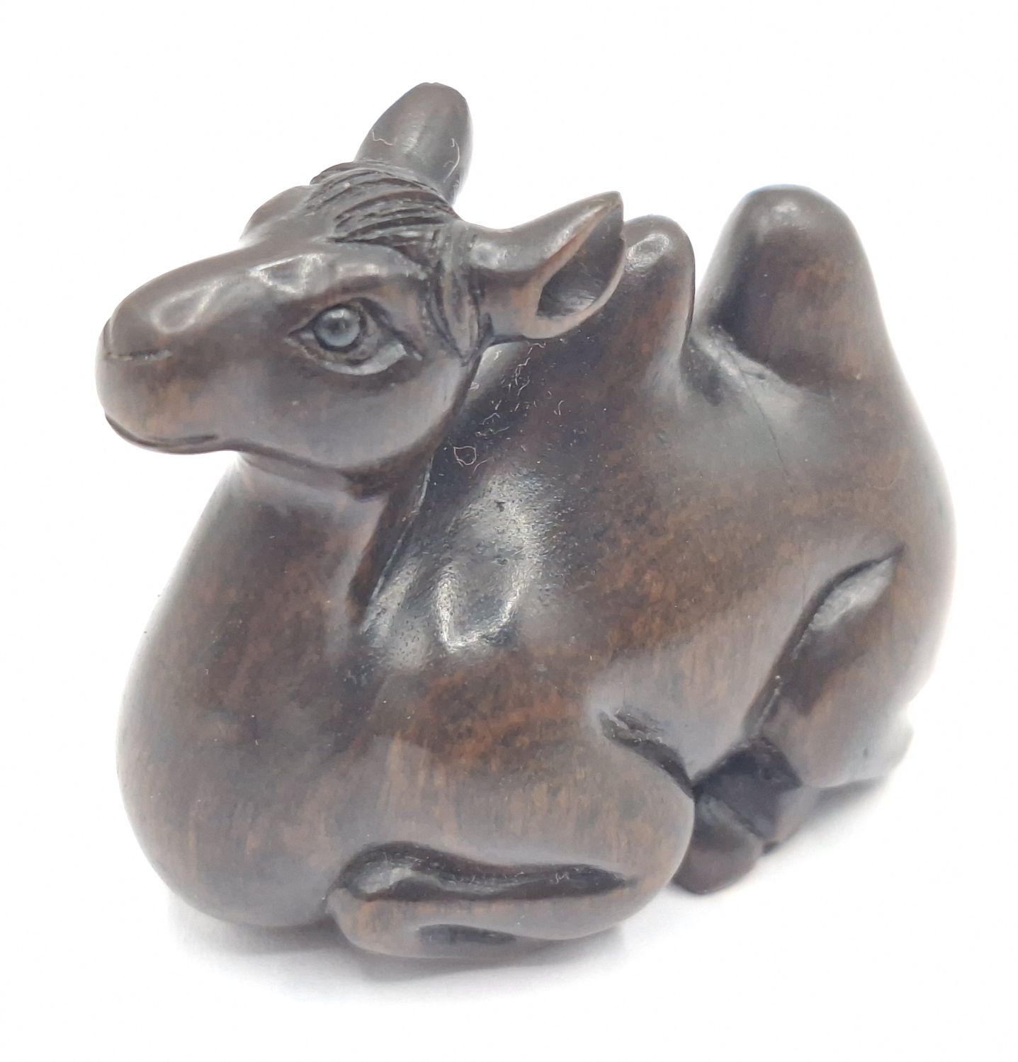 102 · JAPANESE CARVED ROSEWOOD NETSUKE
