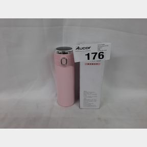 WATER BOTTLE VACUUM FLASK COFFEE CUP TEMPERATURE DISPLAY STEEL - PINK -