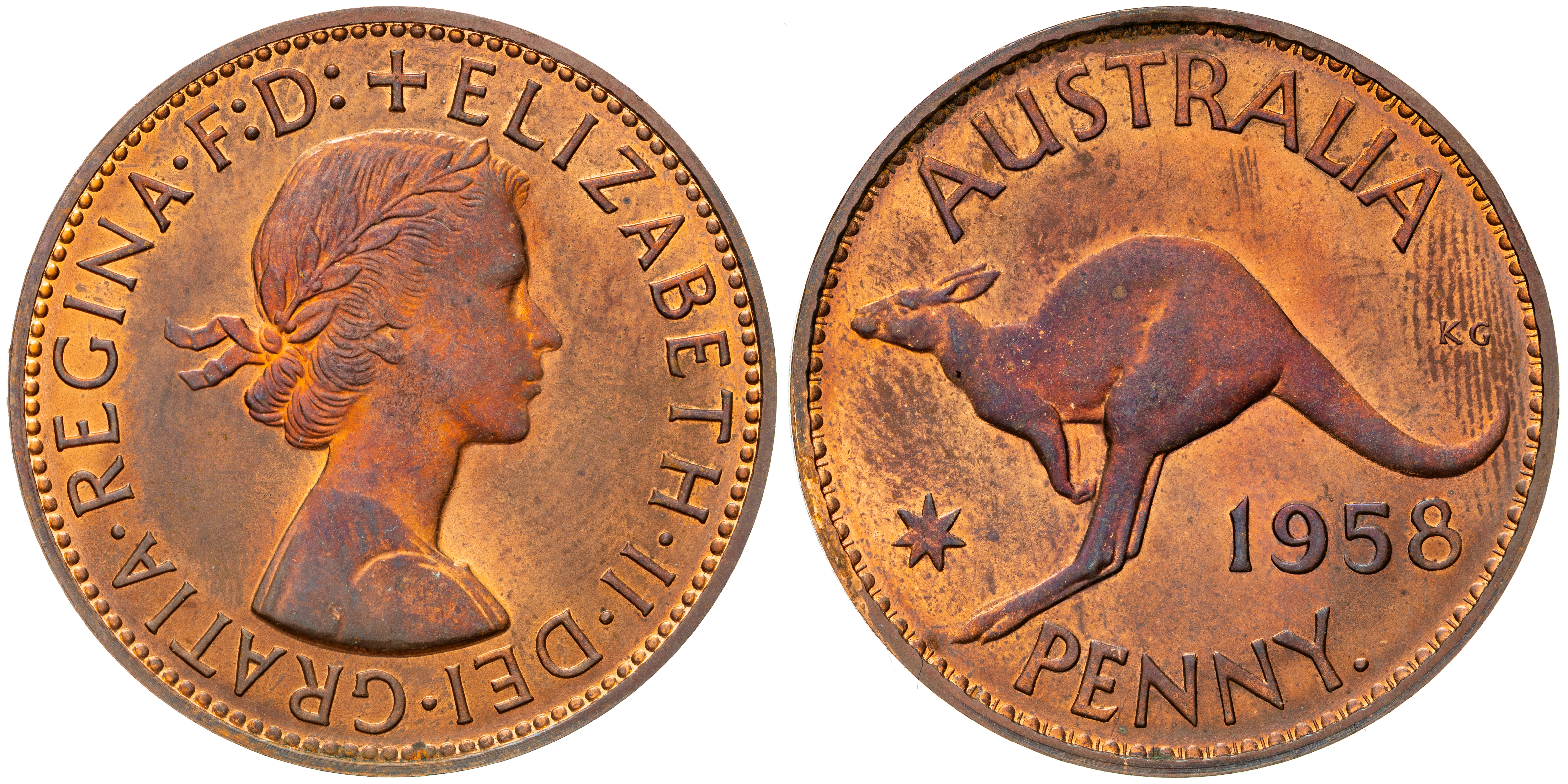 Elizabeth II, Penny, 1958-Y., aFDC