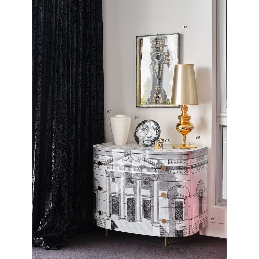 Fornasetti 'Curved chest of drawers Palladiana'