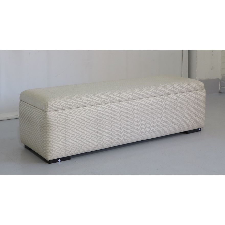 LARGE UPHOLSTERED STORAGE OTTOMAN