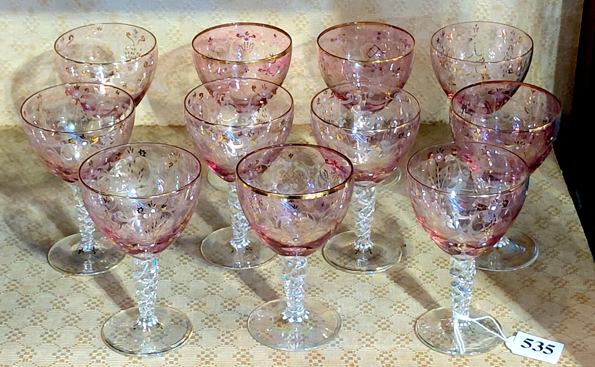 535 · VENEZIA MURANO LIQUOR STEMS