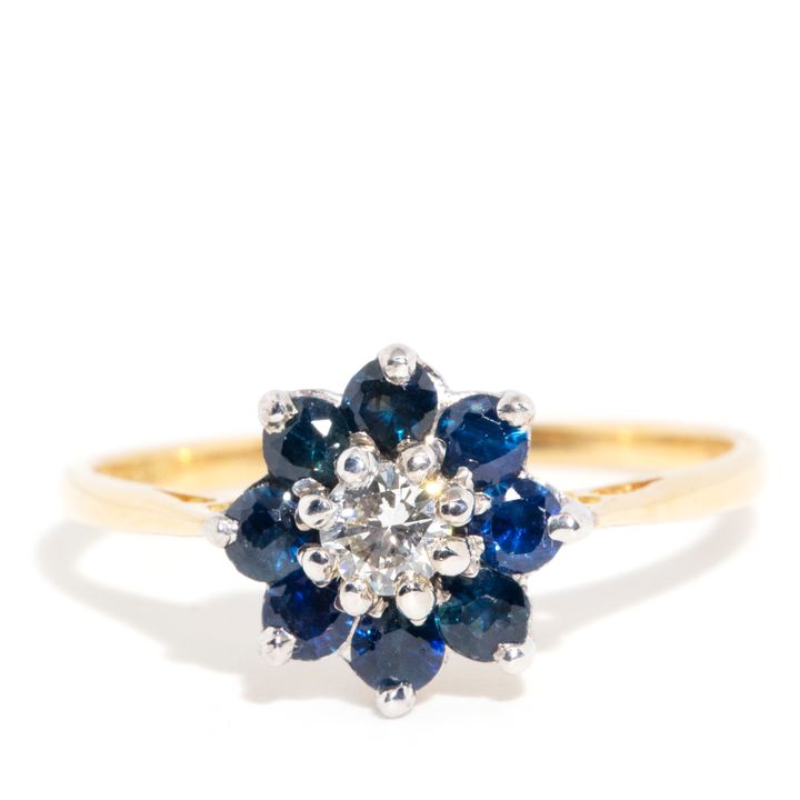 18 Carat Sapphire and Diamond Ring,