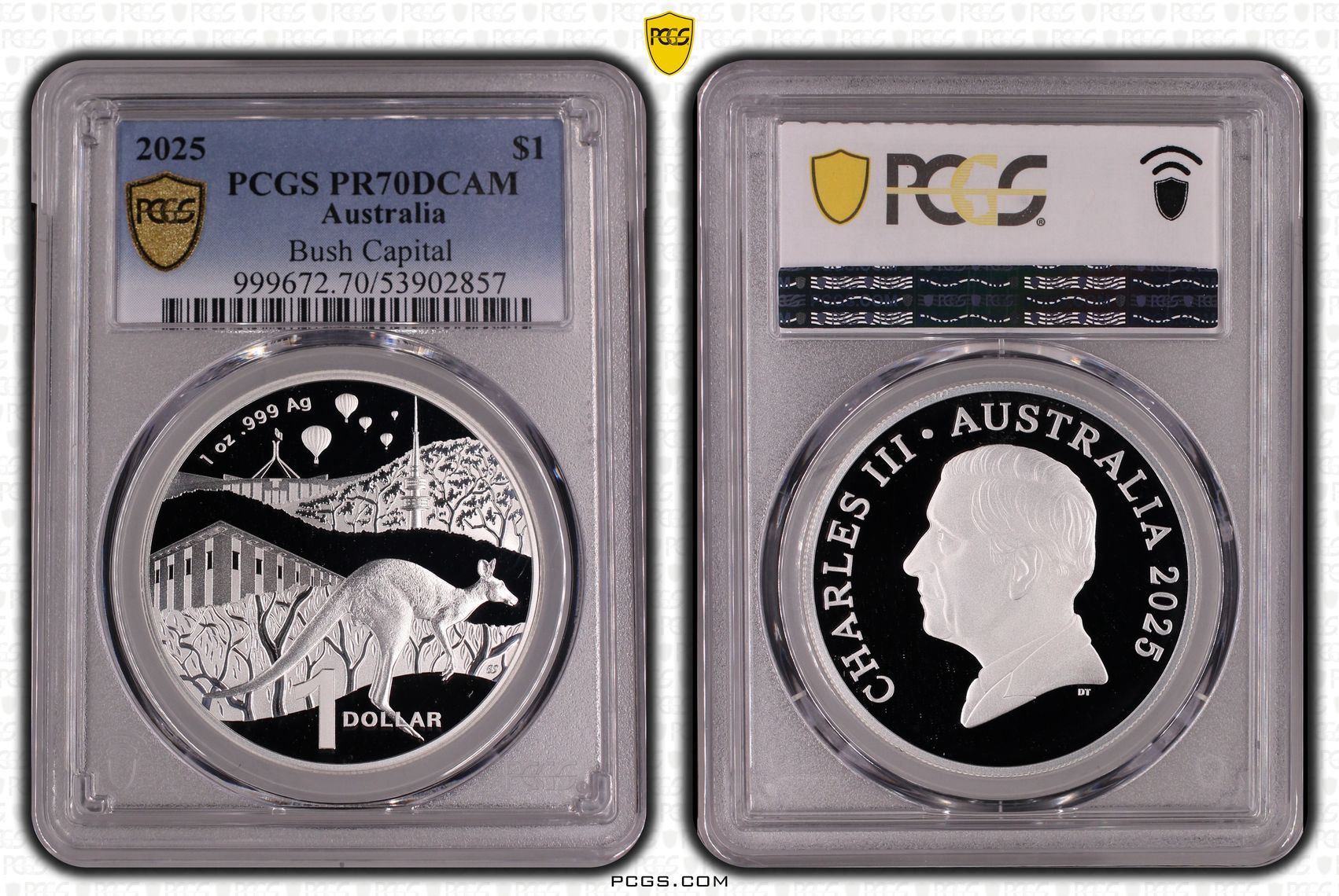 Bush Capital, 4/0, One Dollar, 2025, PR70DCAM