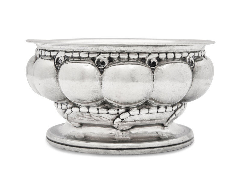 A Georg Jensen Silver Melon Centerpiece Bowl