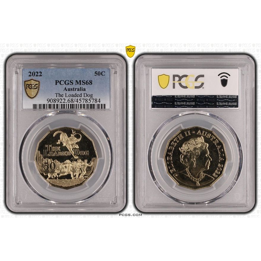 The Loaded Dog, Fifty Cent, 2022 POP Report 17/1, PCGS MS 68