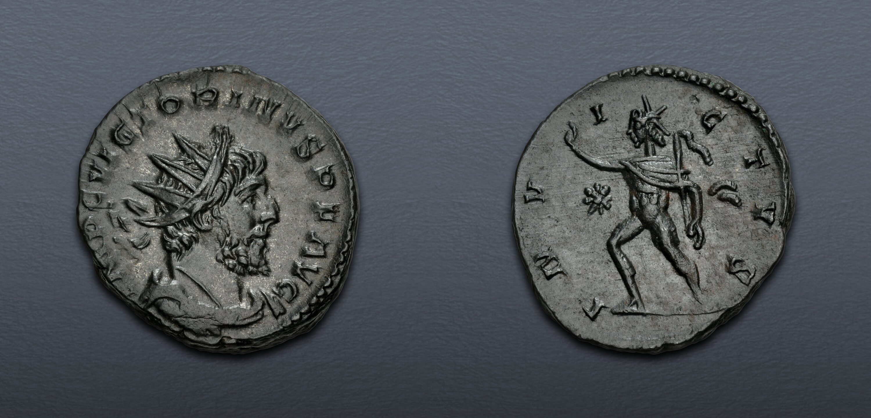 Victorinus. Romano-Gallic Emperor, AD 269-271. Antoninianus (19mm, 3.10 ...