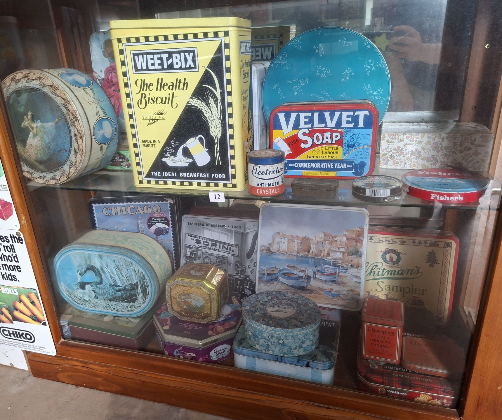 12 · ASSORTED TINS