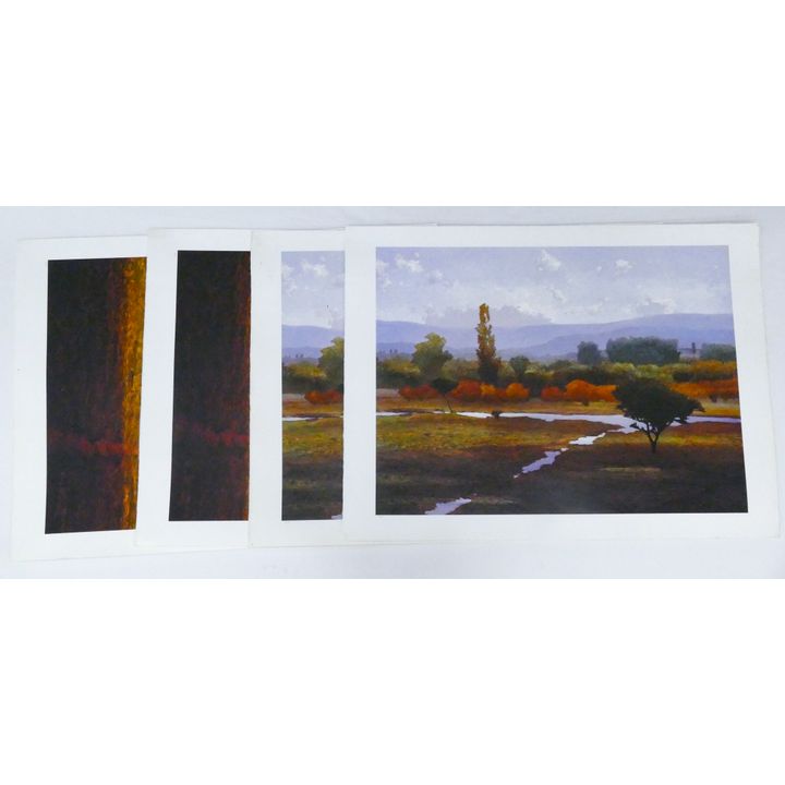 4pc Kent Lovelace A.P. Test Prints. Loose, unframed.