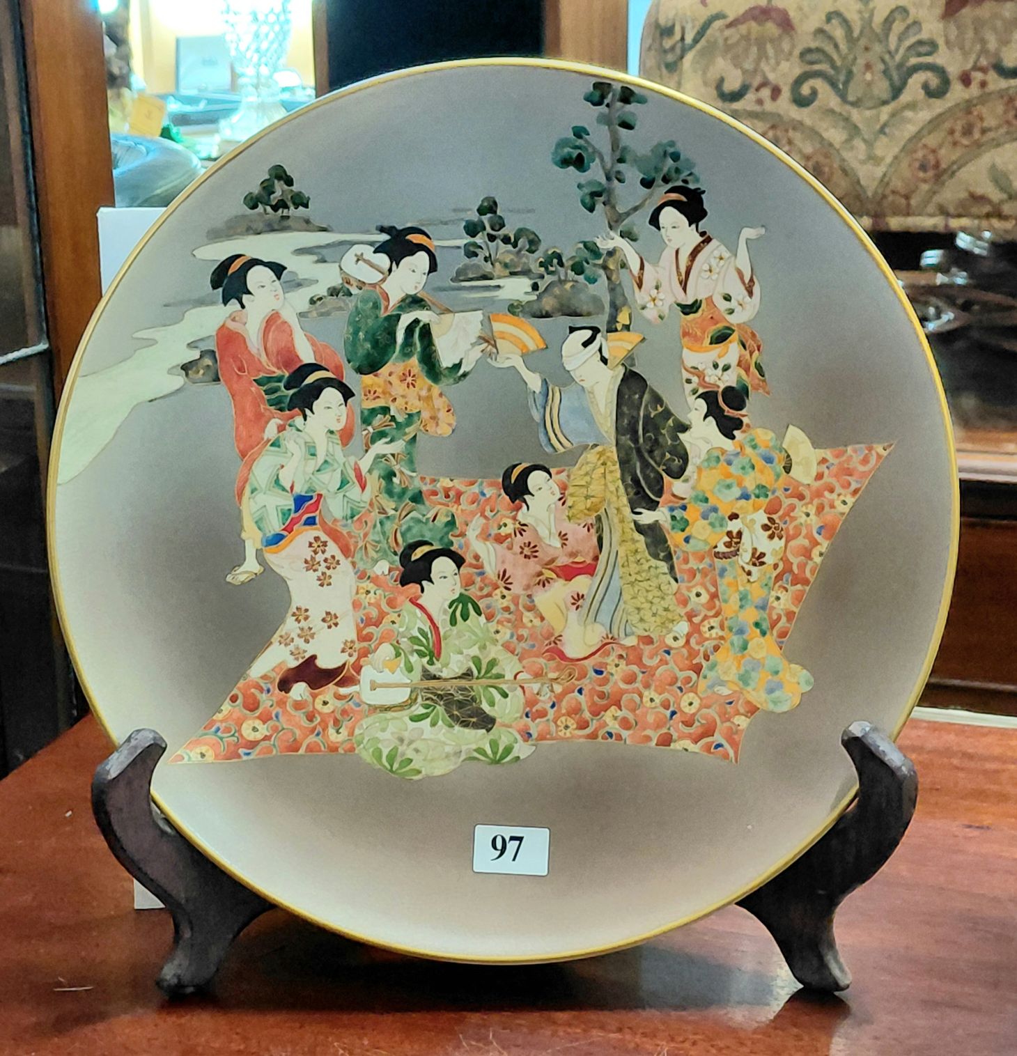 97 · JAPANESE SATSUMA CERAMIC PLATE