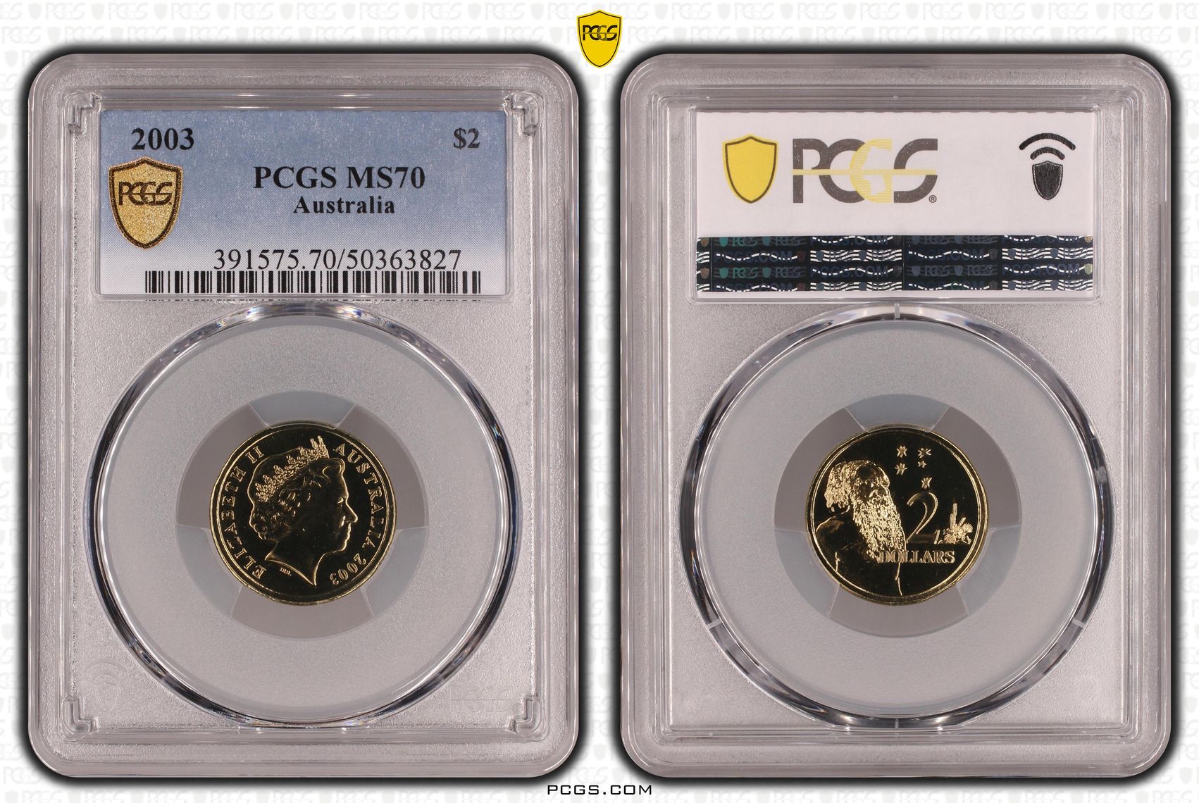 361 · POP 5/0, Two Dollar, 2003, PCGS MS70