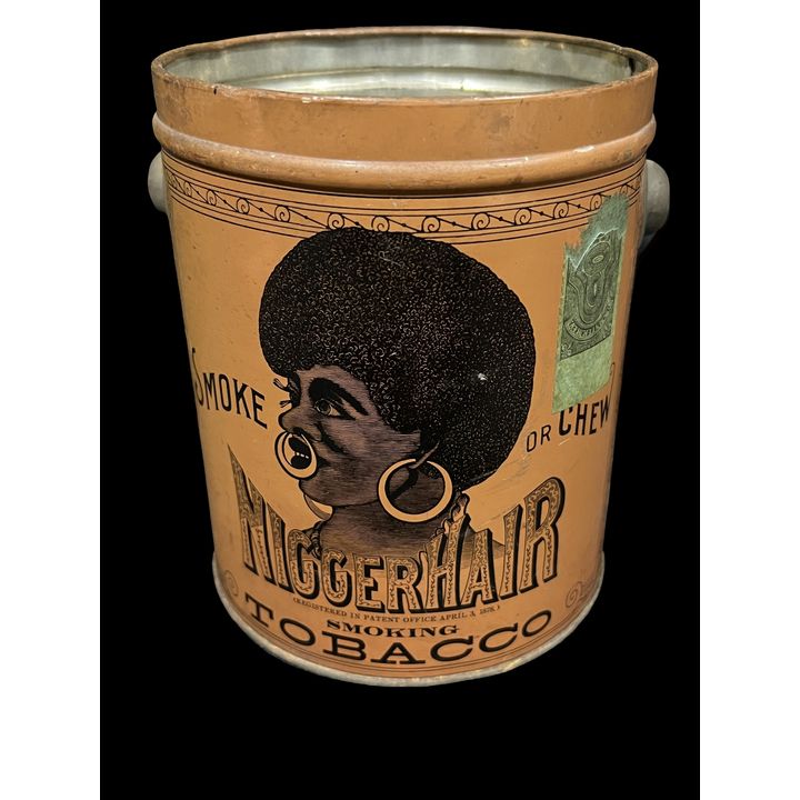 Smoke Chew Niggerhair Smoking Tobacco Can