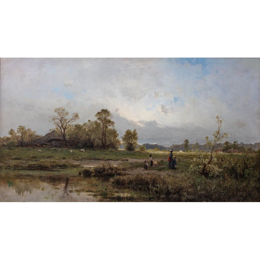 Zygmunt Sidorowicz | Na przechadzce. Spacer, 1880 r.