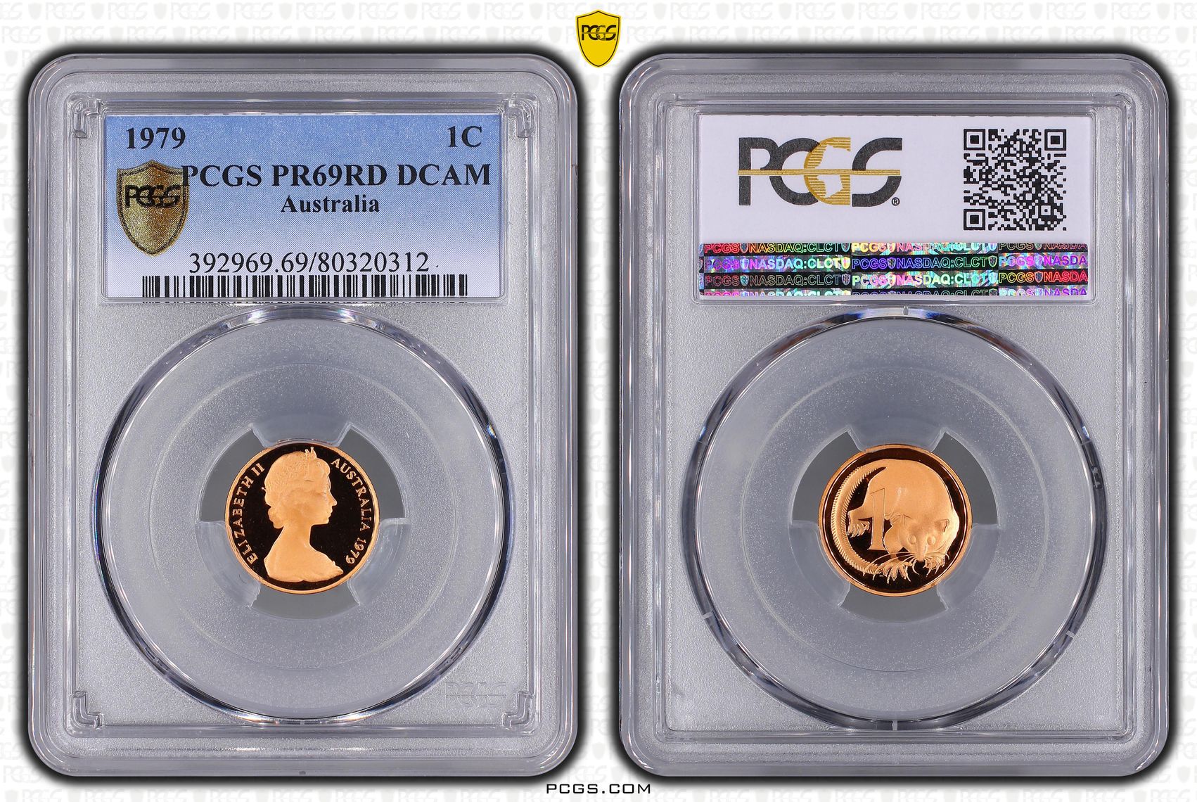 One Cent, 1979, Pcgs Pr69dcam