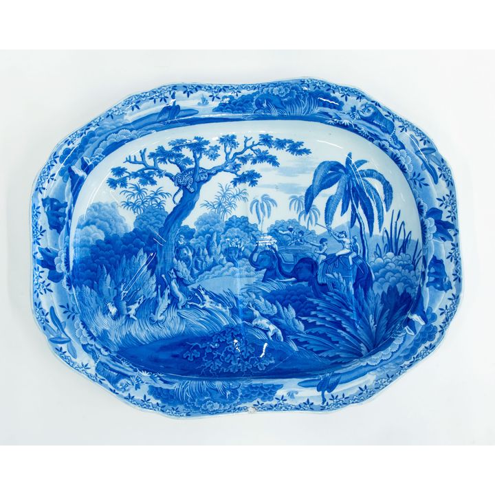 A large 19th-century Spode meat ashet