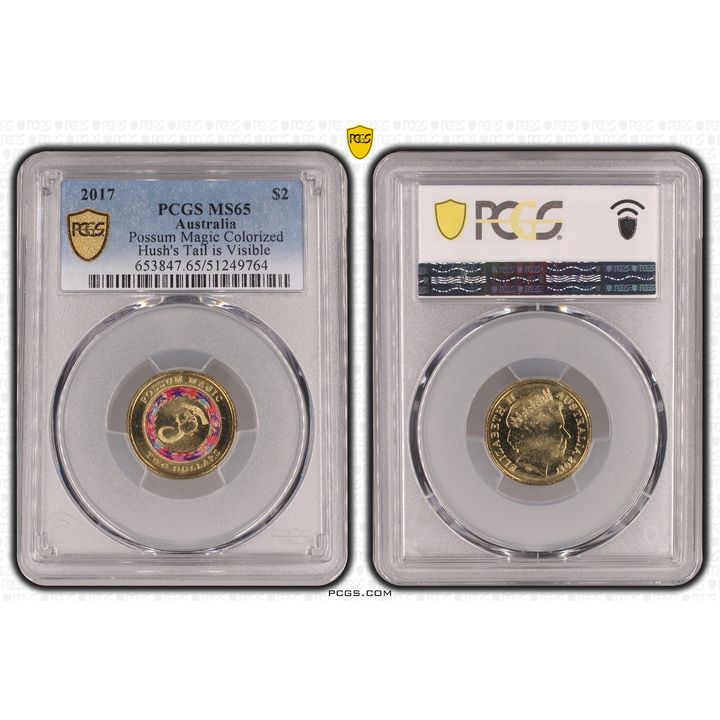 Possum Magic - Hush's Tail is Visible, Two Dollar, 2017, PCGS MS65