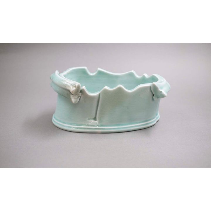 Peter Lange - Oval porcelain bowl