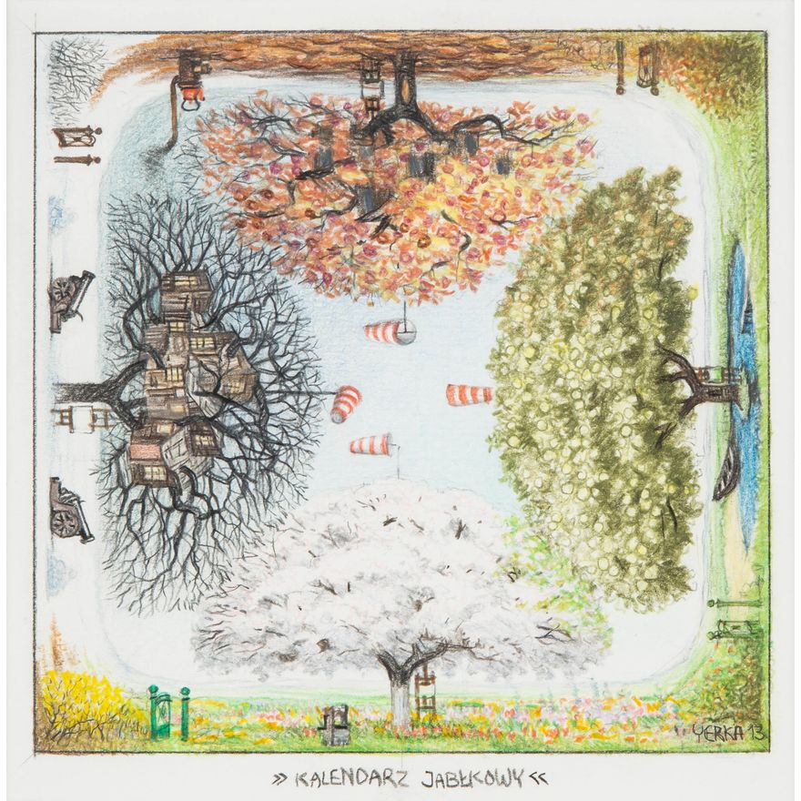 Jacek Yerka | Kalendarz jabłkowy, 2013