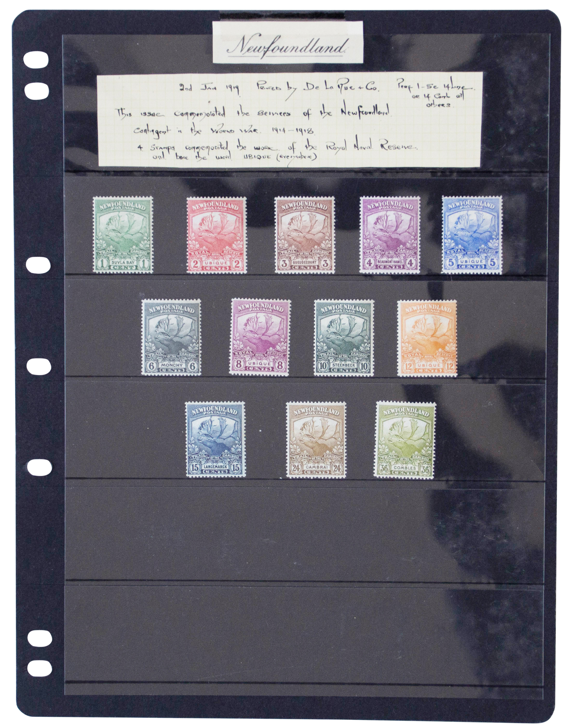 Canada, Newfoundland, Group, George V, 1919, VG