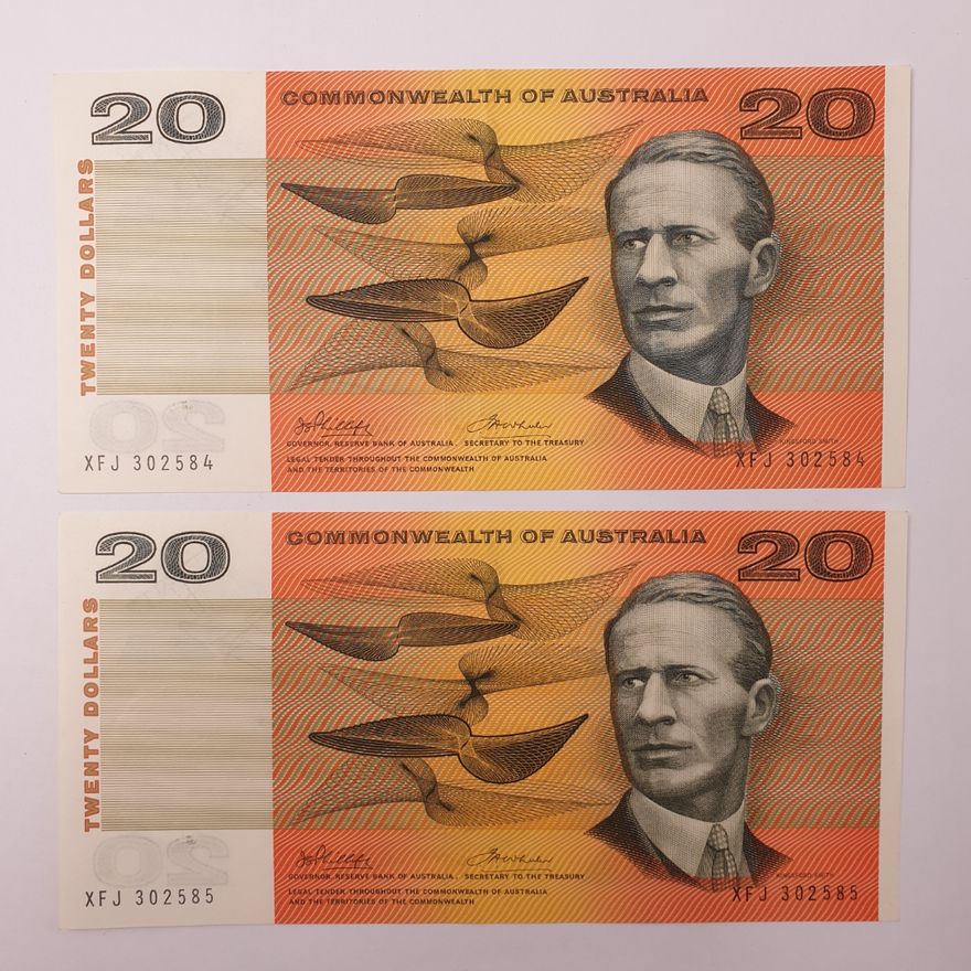 Consec. CoA P/W $20 Notes