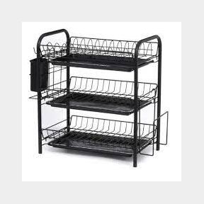 Kitchen Drying Rack 3 Tier For Board Black | SM 51702/1875 B2 (S6)