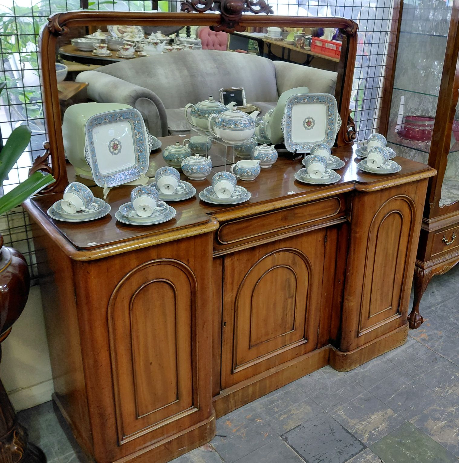 27 · VICTORIAN BREAKFRONT SIDEBOARD