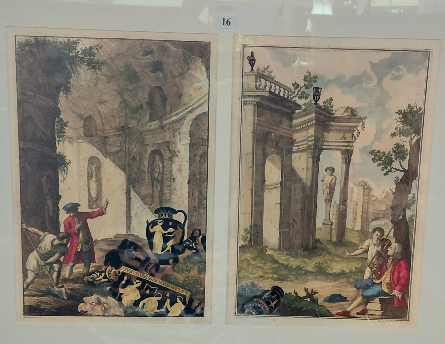 16 · A PAIR OF FRAMED ENGRAVINGS