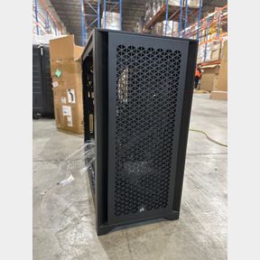 NEEDS TO REPLACE A PANEL! CORSAIR 4000D AIRFLOW TEMPERED GLASS MID-TOWER ATX CASE - HIGH-AIRFLOW - CABLE MANAGEMENT SYSTEM - SPACI