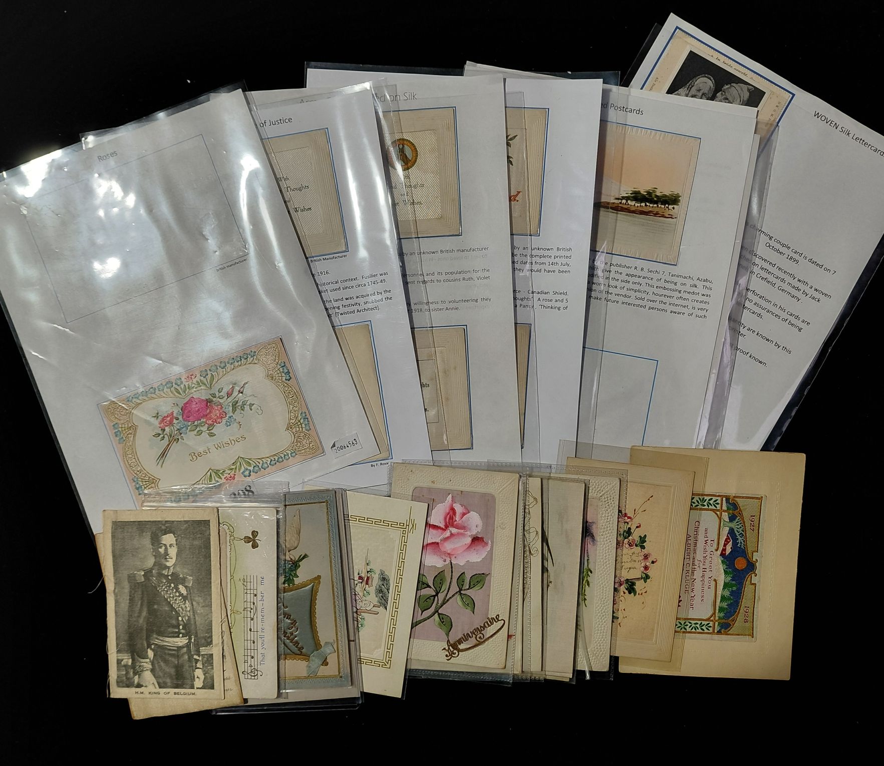 308 · SILK POSTCARDS - PRINTED GREETINGS