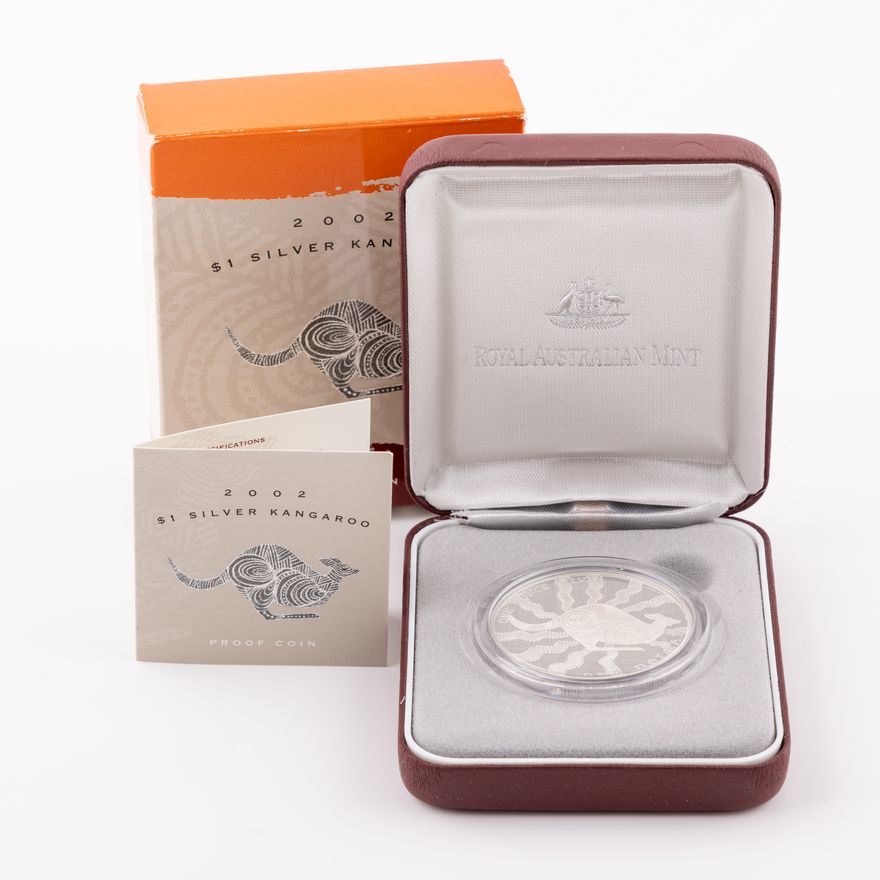 Elizabeth II, RAM - Silver Kangaroo, One Dollar, 2002,  FDC