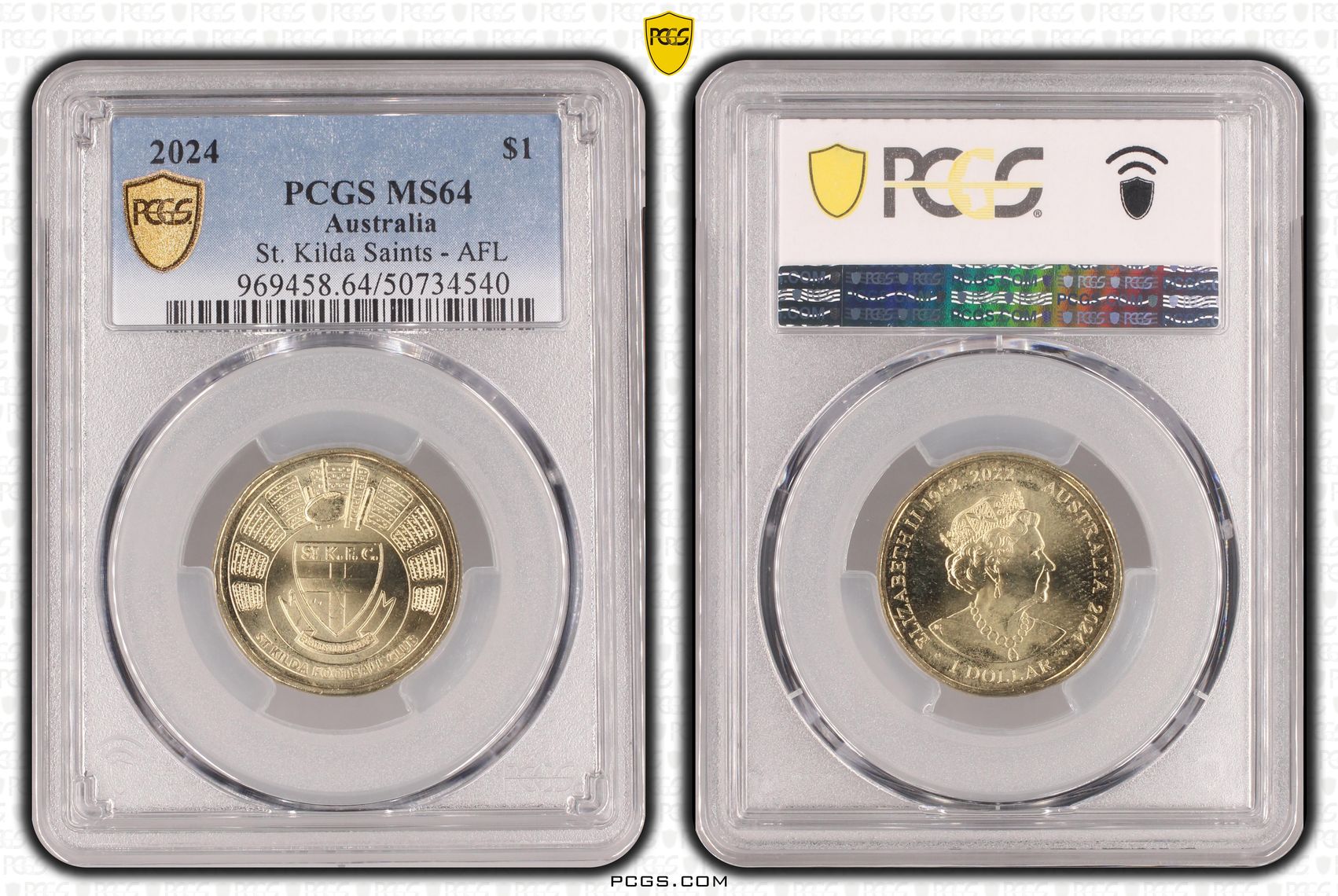St. Kilda Saints - AFL, One Dollar, 2024, PCGS MS64