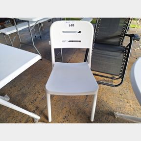 GEORGE MASON - STYLISH PATIO CHAIR - WHITE