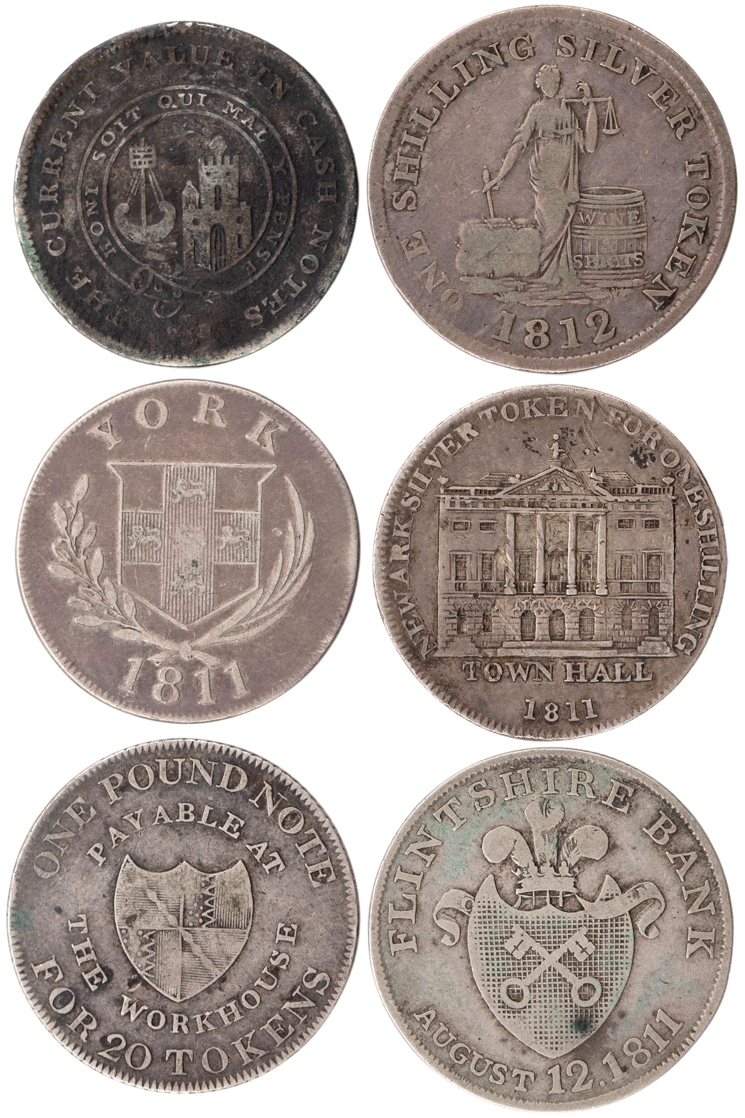 Great Britain, Shilling, 1810s, VG - gVF