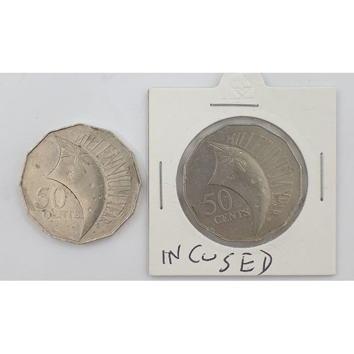 Millennium 50c Coin Varieties (x2)