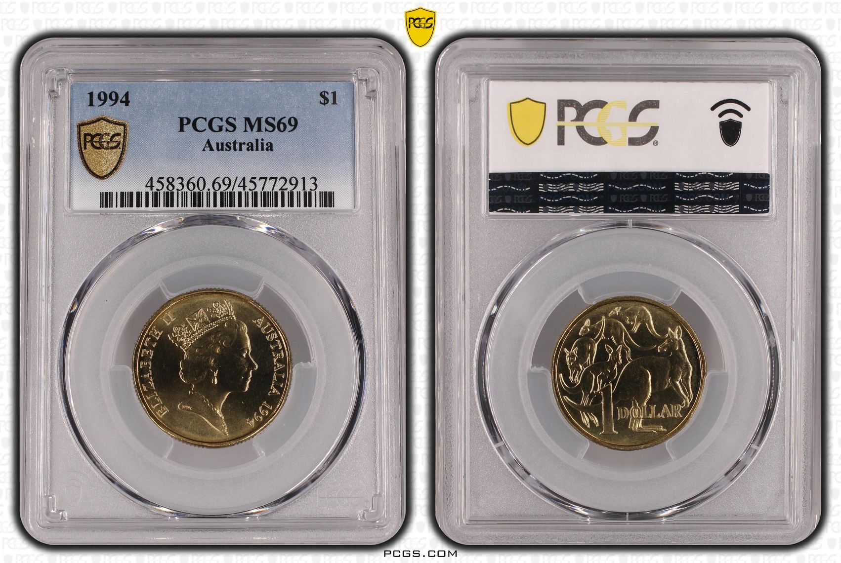 Elizabeth II, POP 7/0, One Dollar, 1994, PCGS MS 69