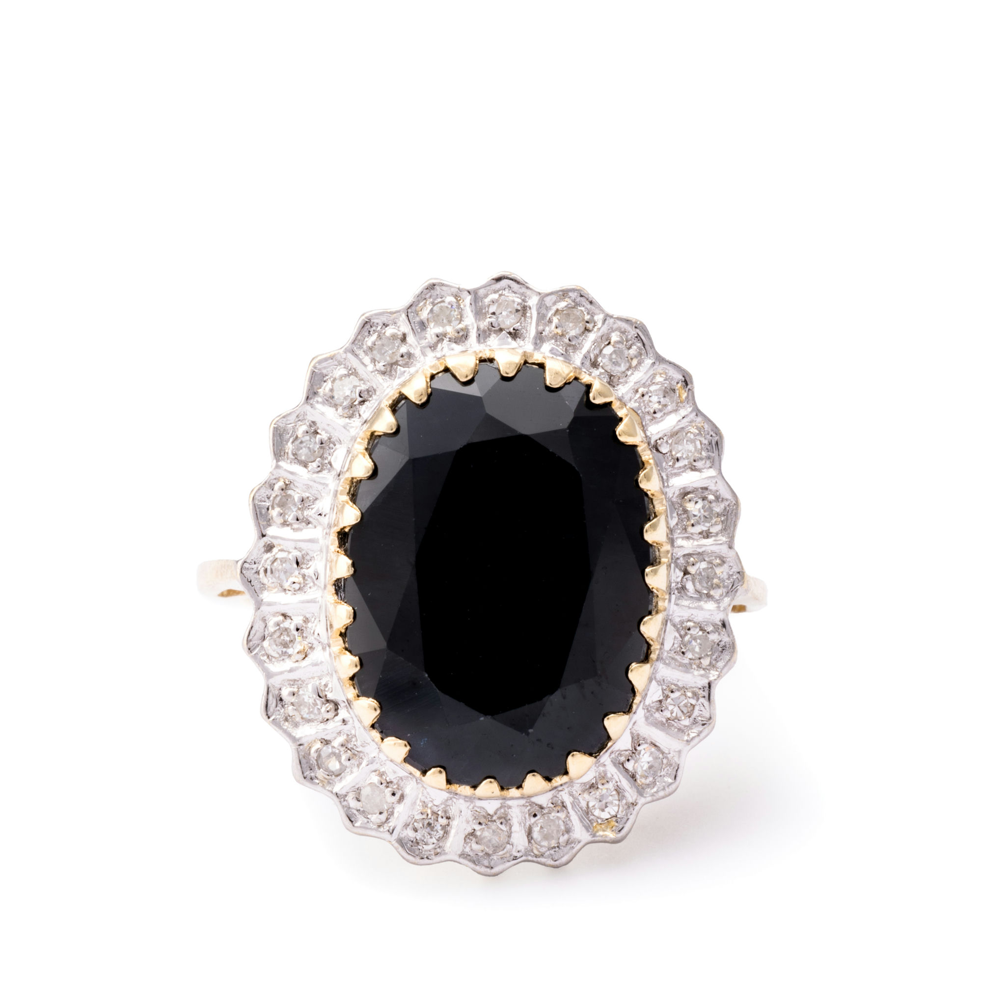 Sapphire & Diamond Ring 9ct Gold,