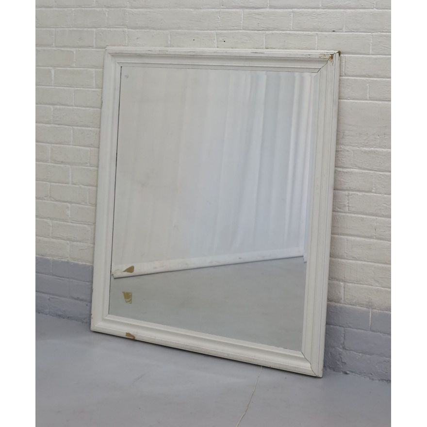 FRAMED BEVELLED GLASS MIRROR