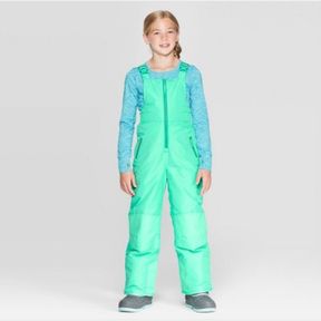 GIRLS' SNOW BIB - C9 CHAMPION® AQUA SZ XXL 18-20