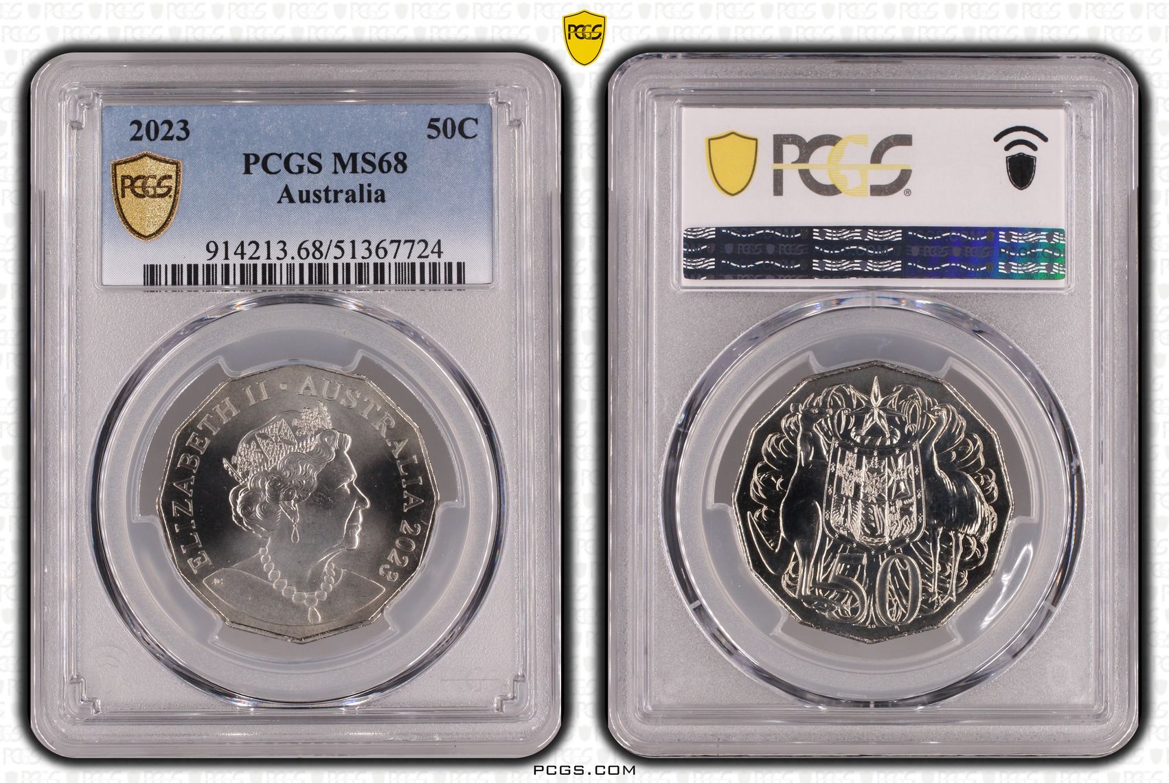 Fifty Cent, 2023, PCGS MS68