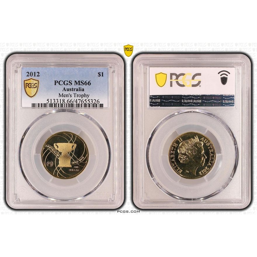 Men's Trophy, One Dollar, 2012, PCGS MS 66
