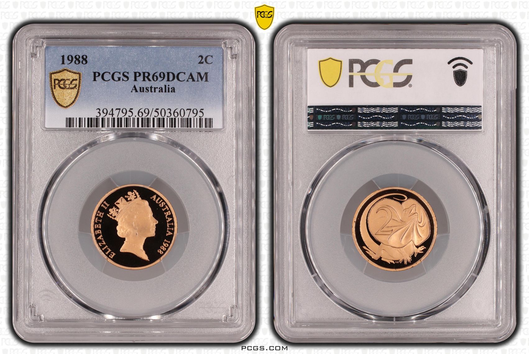 Two Cent, 1988, Pcgs Pr69dcam