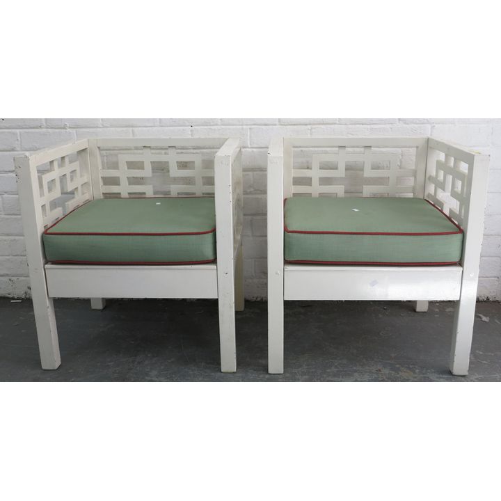 PAIR OF ARMCHAIRS,
