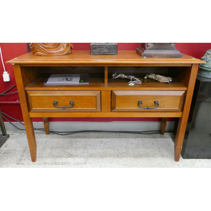 Contemporary Wood Console Table with Drawers 29''x44''x17''