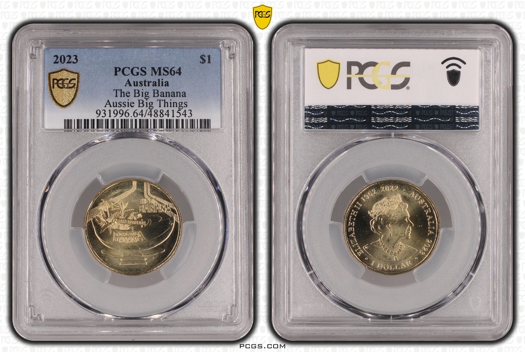 Elizabeth II, The Big Banana Aussie Big Things , One Dollar, 2023, PCGS MS64