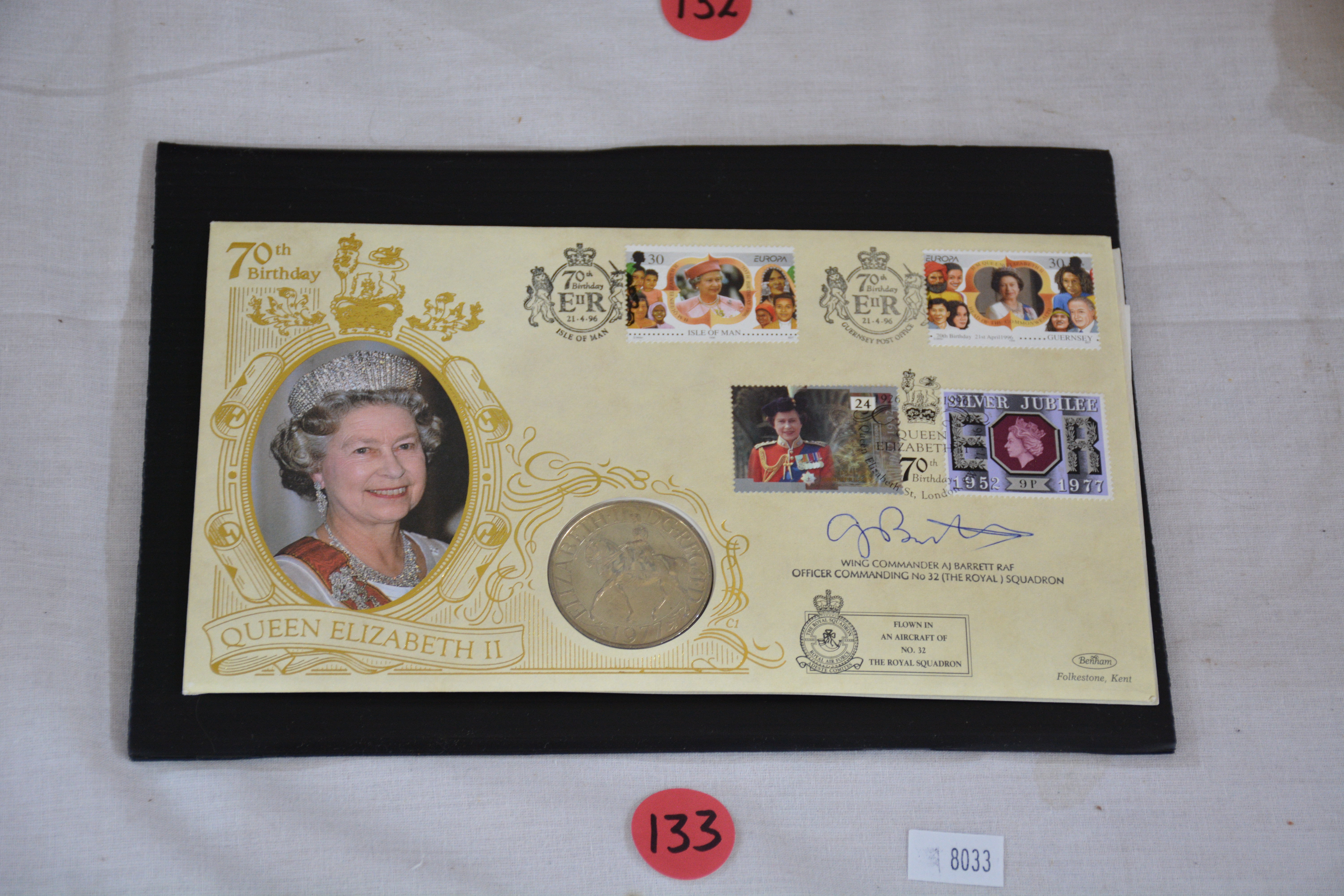 Benham LE Queen Elizabeth II 70th Coin Cover — NZ auction result