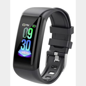 BLUETOOTH SMART FITNESS HEART RATE TRACKER WATCH BAND - BLACK