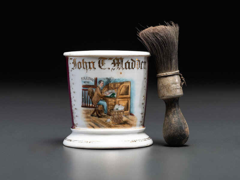 A Real Estate Agent's Porcelain Occupational Shaving Mug