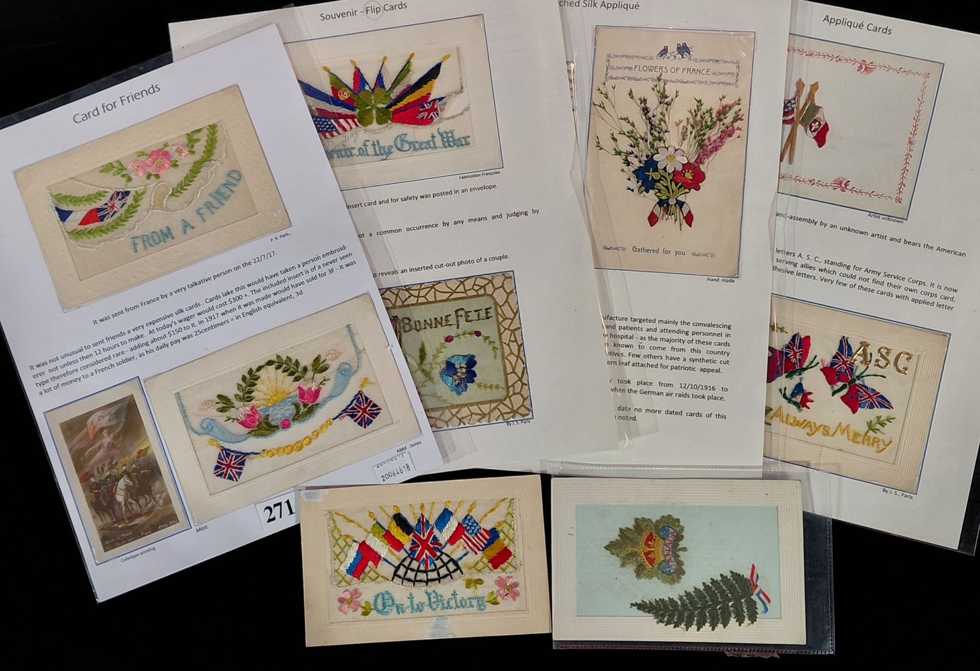 Silk Postcards - Patriotic